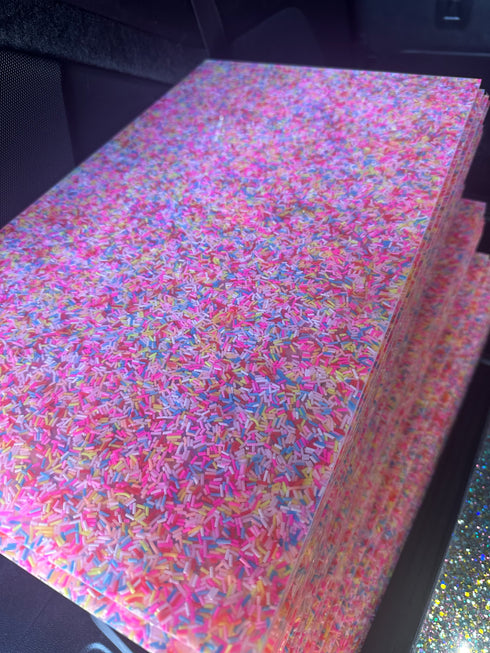 Sprinkle Confetti - 5mm Acrylic Sheet