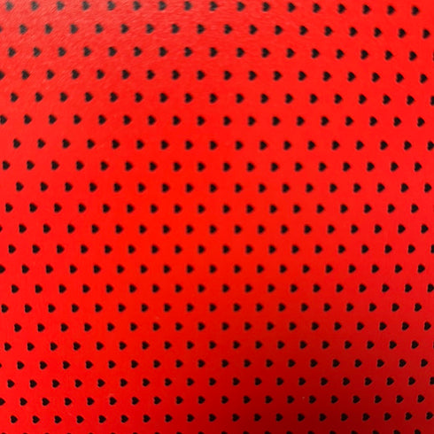4011 - Small Black Hearts on Red