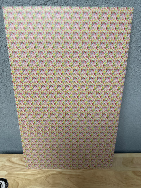 Ready to Go: 1/8” Wildflowers on White Gloss