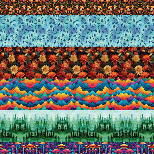 Horizontal Patterns (up to 6) - Custom Printed for Earring