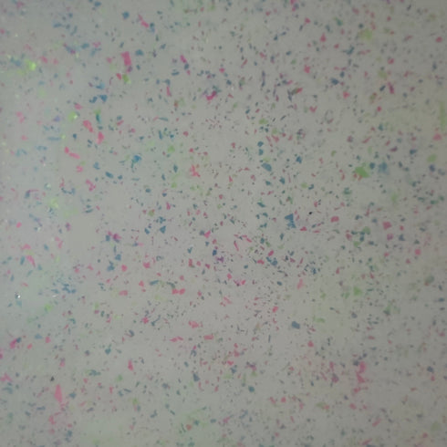 Neon Flakes - 1/8" Clear Cast Acrylic Sheet