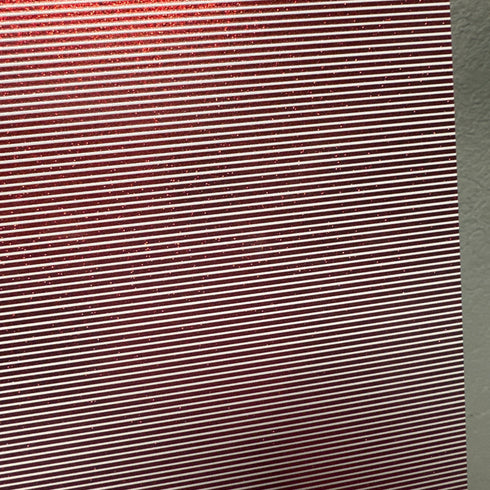 Ready to Go: 1/8” Horizontal Stripes on Dusted Red (Single Sided)