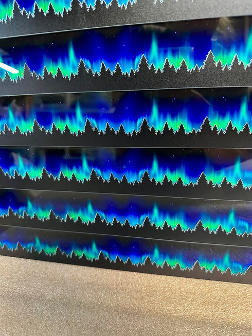 Scratch and Dent: 3181 - Northern Lights - Double Sided Print on Clear