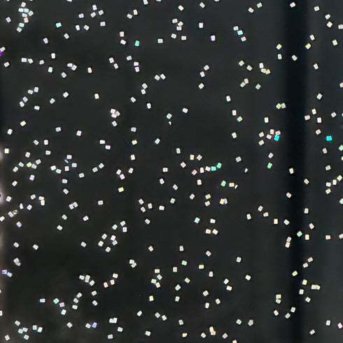 Black Chunky Glitter (Holographic) - 1/8" Acrylic Sheet
