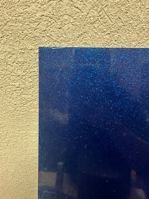DISCONTINUED: Blue Chunky Glitter - 1/8" Acrylic Sheet