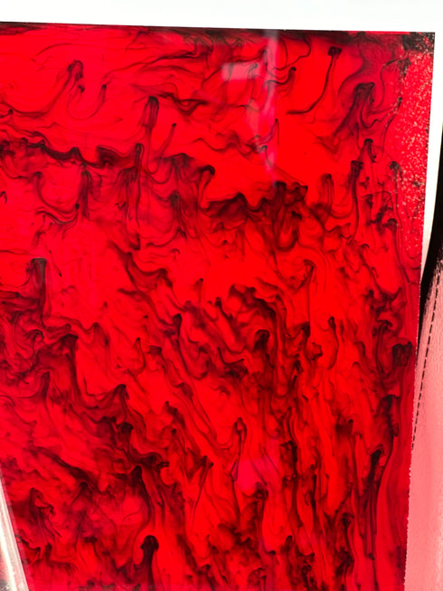 Scratch and Dent: Glowing Scarlet - 1/8" Acrylic Sheet