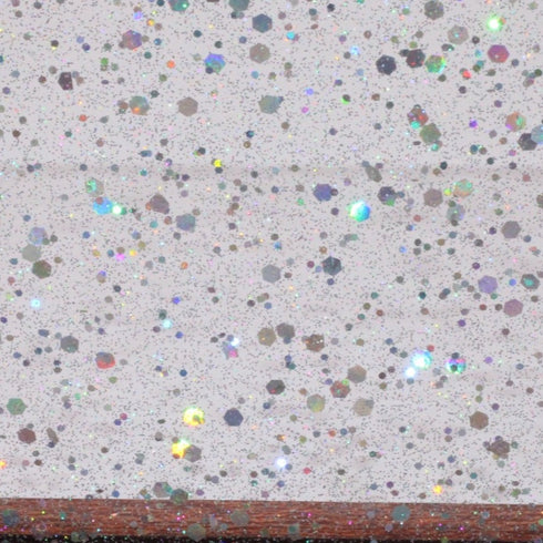 Scratch & Dent: Chunky Disco Diva Silver Glitter - 1/8" Acrylic Sheet