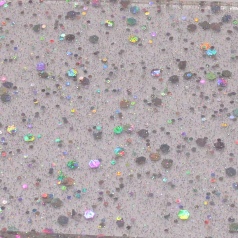 Scratch & Dent: Chunky Disco Diva Silver Glitter - 1/8" Acrylic Sheet
