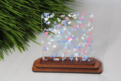 SURPLUS SALE: Pastel Party Chunky Flakes - 1/8" Cast Acrylic Sheet