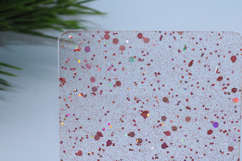 Chunky Disco Diva Pink Glitter - 1/8" Acrylic Sheet