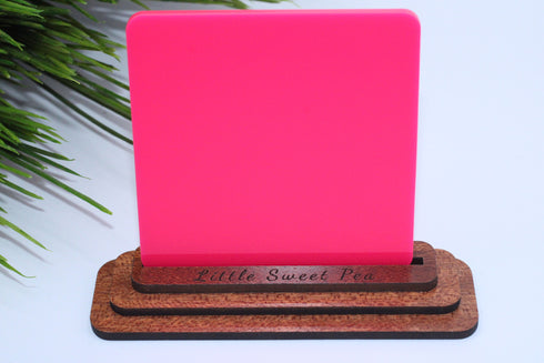 HOTT & Pink - Matte/Gloss - 1/8" Cast Acrylic Sheet