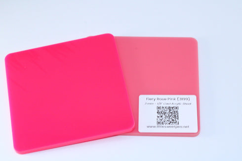 HOTT & Pink - Matte/Gloss - 1/8" Cast Acrylic Sheet