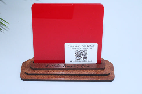 Translucent Red (2283) - 1/8" Acrylic Sheet