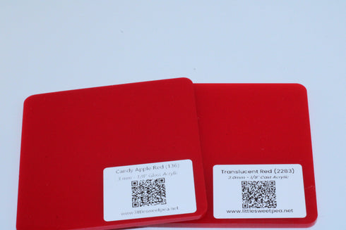 Candy Apple Red (136) - 1/8" Acrylic Sheet