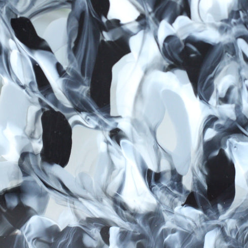 Urban Smoke Black and White Wave - 1/8" Acrylic Sheet
