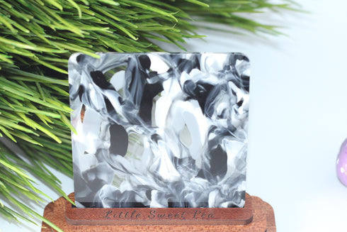 Urban Smoke Black and White Wave - 1/8" Acrylic Sheet