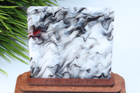 Black and White Wave - 1/8" Acrylic Sheet