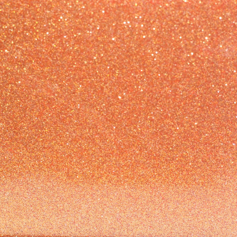 Orange Dusted Glitter - Single Sided - 1/8" Cast Acrylic Sheet