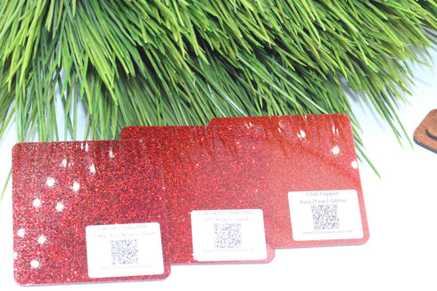 Chili Pepper Red (Fine) Glitter - 1/8" Acrylic Sheet