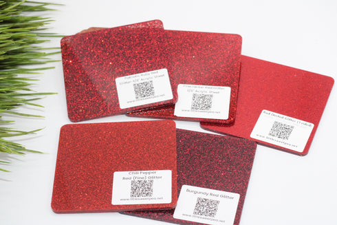 Patriotic Red Glitter - 1/8" Acrylic Sheet