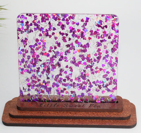 Purple Love Confetti - 1/8" Acrylic Sheet