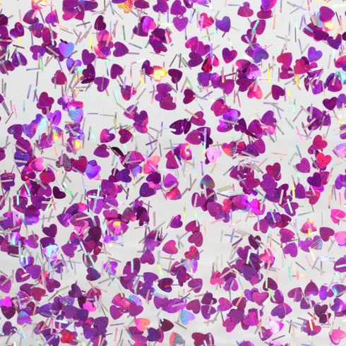 Purple Love Confetti - 1/8" Acrylic Sheet