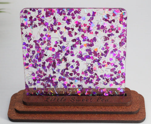 Purple Love Confetti - 1/8" Acrylic Sheet
