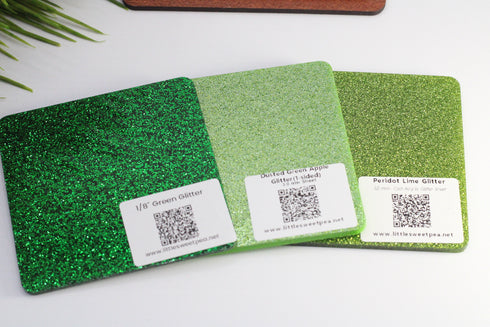 Peridot Lime Glitter - 1/8" Acrylic Sheet