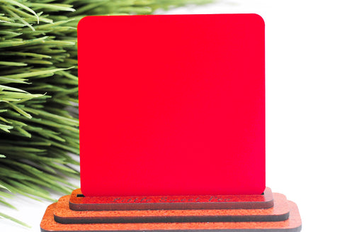 Red - Matte/Gloss - 1/8" Cast Acrylic Sheet