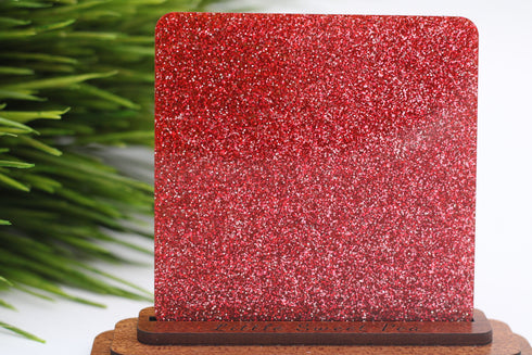 Santa's Sleigh Glitter - 1/8" Acrylic