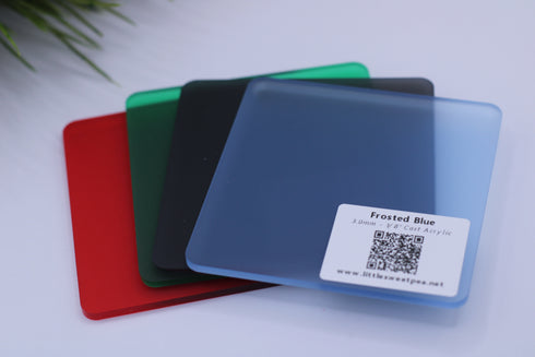 Frosted Blue - 1/8" Acrylic Sheet