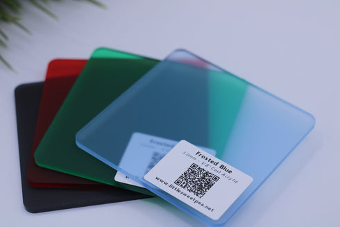 Frosted Red - 1/8" Acrylic Sheet