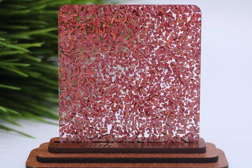 Chunky Disco Diva Pink Holo - 1/8" Acrylic Sheet