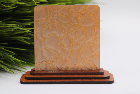 Pecan Cracked Ice - 1/8" Acrylic Sheet