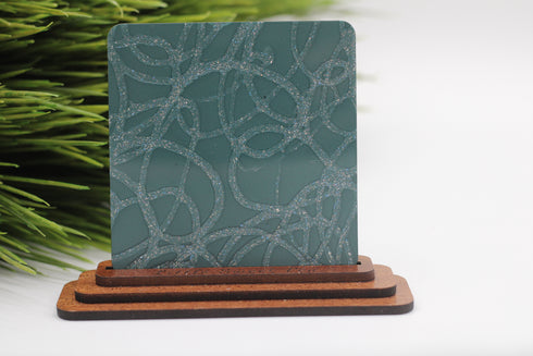 Slate Blue Cracked Ice - 1/8" Acrylic Sheet