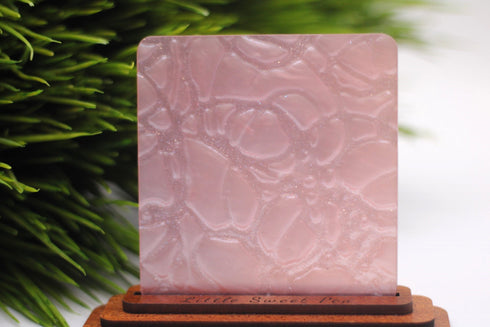 Soft Pink Cracked Ice - 1/8" Acrylic Sheet