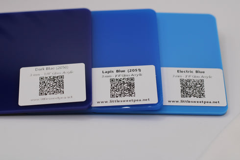 Dark Blue (2050) - 1/8" Cast Acrylic Sheet