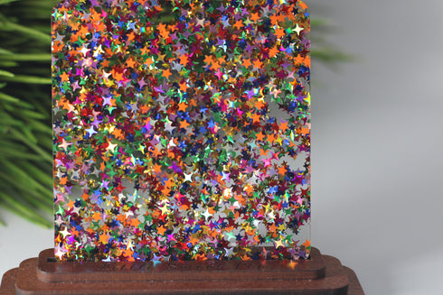 Sparkle Spree Rainbow Confetti - 1/8" Acrylic Sheet