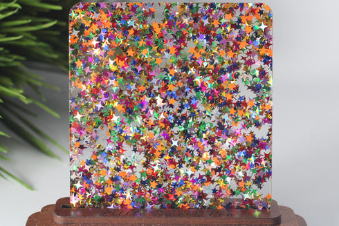 Sparkle Spree Rainbow Confetti - 1/8" Acrylic Sheet