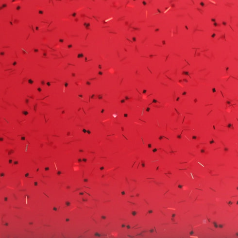 Hazy Red Confetti Glitter - 1/8" Acrylic Sheet
