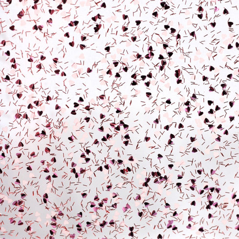 Pretty in Pink and White Heart Confetti - 1/8" Acrylic Sheet