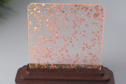 Heartbreaker Pink Confetti - 3.2-3.4mm Acrylic Sheet