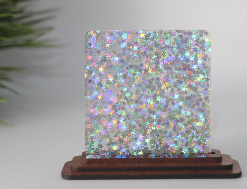 Starburst Holographic Glitter (Full-er Coverage) - 1/8" Acrylic Sheet