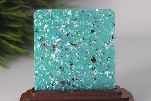 Peacock Party Flakes - 1/8" Acrylic Sheet