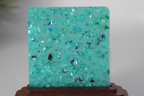 Peacock Party Flakes - 1/8" Acrylic Sheet