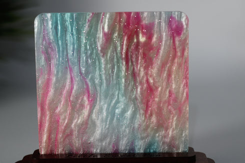 Unicorn Swirl Glitter Ripple - 1/8" Acrylic Sheet
