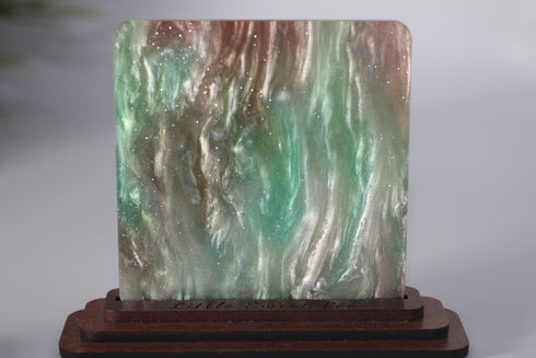 Camouflage Glitter Ripple - 1/8" Acrylic Sheet