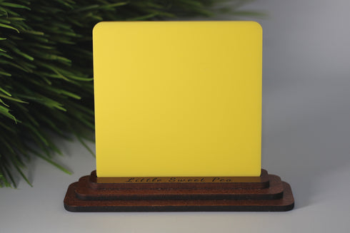 Sunny Yellow - Matte/Gloss - 1/8" Cast Acrylic Sheet