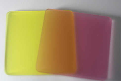 Frosted Yellow - 1/8" Acrylic Sheet