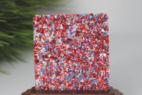 Patriotic Flakes - 1/8" Acrylic Sheet